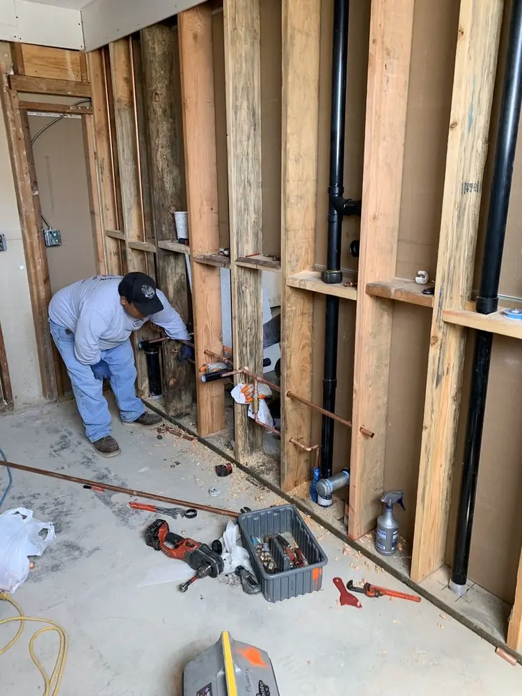 Commercial rough-in plumbing for Gas Line Repair in Elm Estates